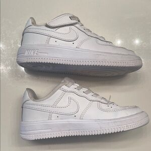 Nike Kids White and Gray Sneakers